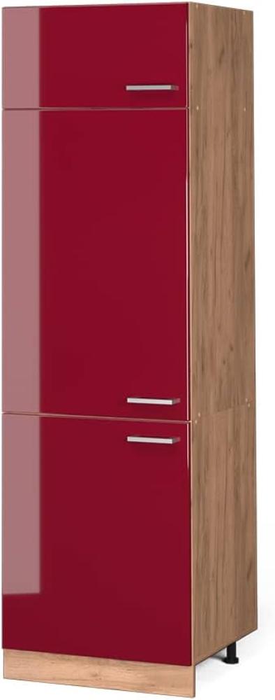 Vicco Küchenschrank Hängeschrank Unterschrank Küchenzeile R-Line Eiche Bordeaux Bild 1