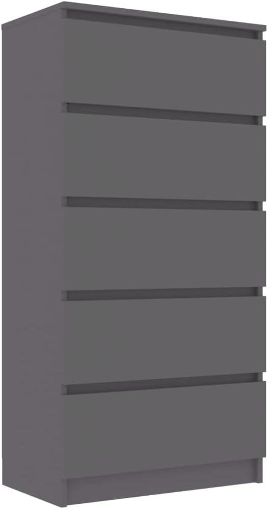 vidaXL Sideboard mit Schubladen Grau 60x35x121 cm Spanplatte Bild 1