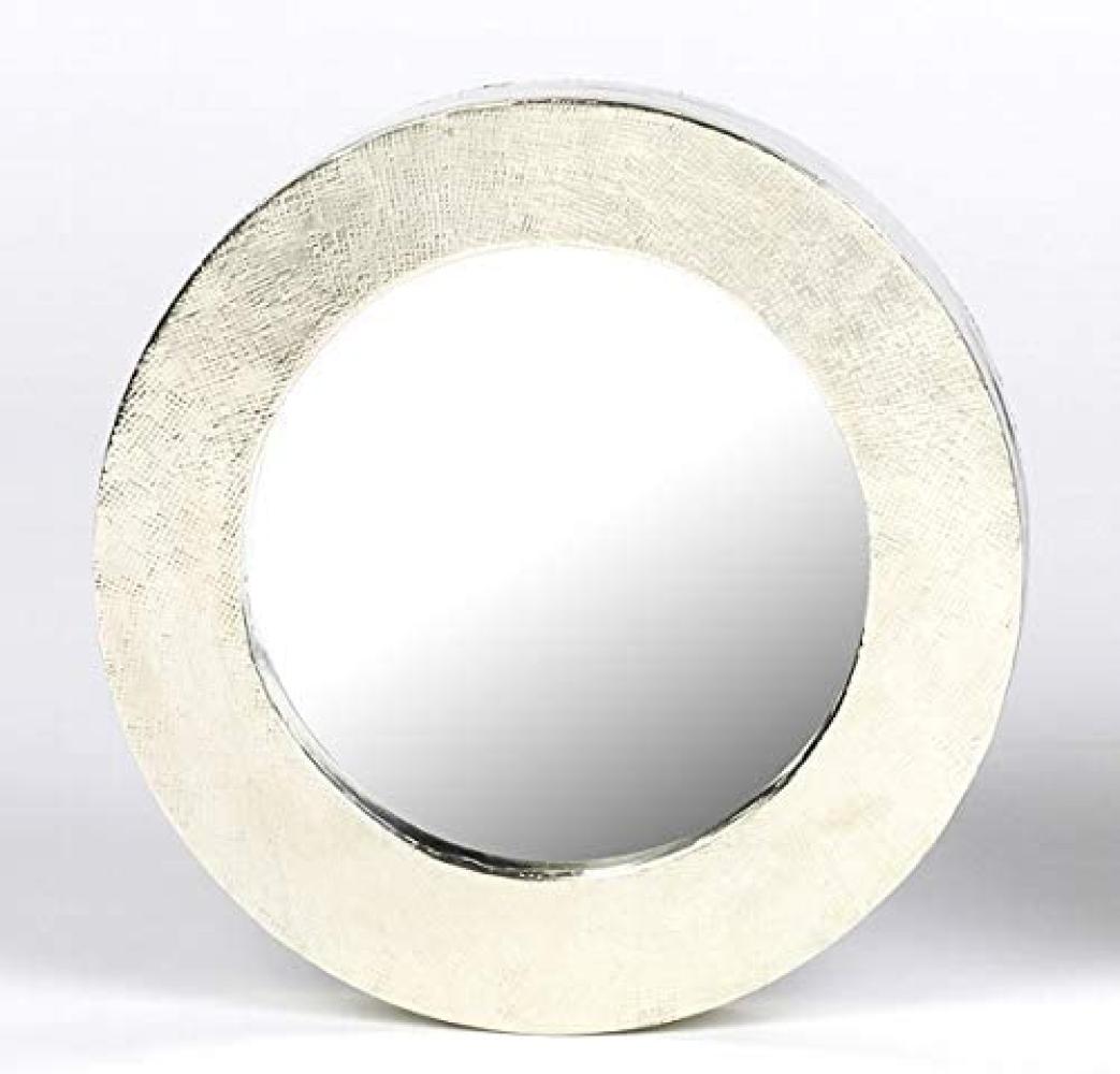 Lambert Ronda Spiegel Rahmen mit Applikation aus Weißmetall silber, D 23 cm 65143 Bild 1