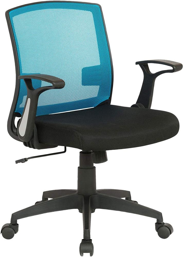 Bürostuhl Renton schwarz/blau Bild 1