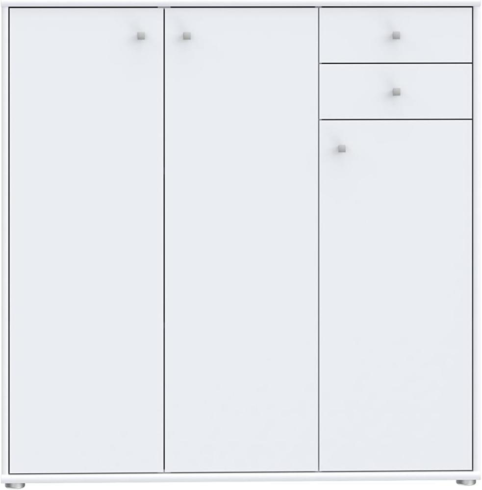 'Tempara 2' Kommode, 111,1 x 34,8 x 108,8 cm, Weiß Bild 1