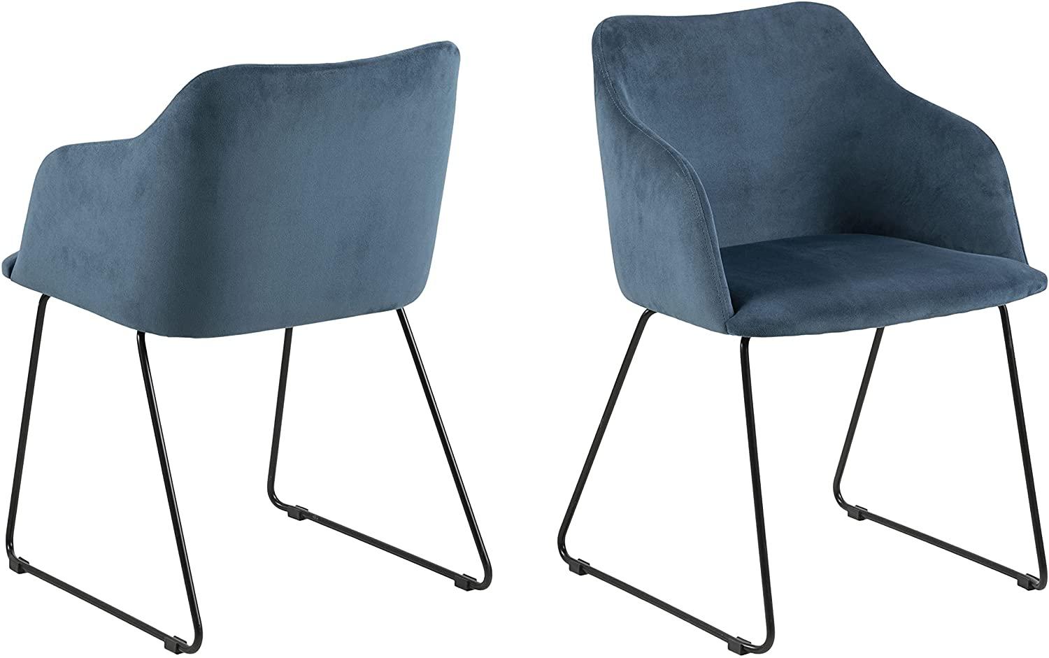 Stühle im 2er-Set CASABLANCA 40, dunkelblau Bild 1