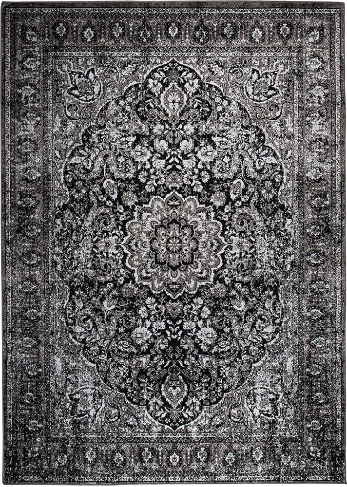 White Label Living Teppich Chi mit Orientmuster Schwarz 160 x 230 cm Bild 1
