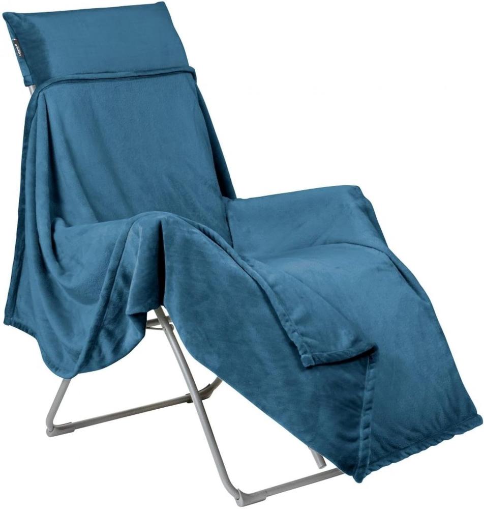 Lafuma Flocon Decke für Relaxliegen 100% Polyester 180x172 cm Fjord Dark blue Bild 1
