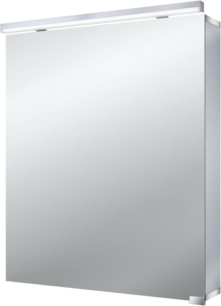 Emco asis flat LED Lichtspiegelschrank, 1 Tür, 600mm, Ausführung: ohne Waschtischbeleuchtung - 979705067 Bild 1