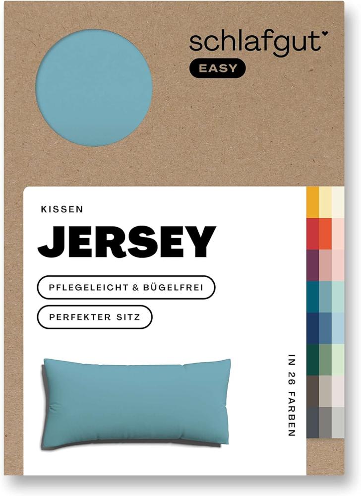 Schlafgut Kissenbezug EASY Jersey | Kissenbezug einzeln 40x80 cm | petrol-mid Bild 1
