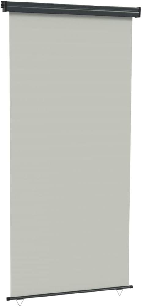 Balkon-Seitenmarkise 117x250 cm Grau Bild 1