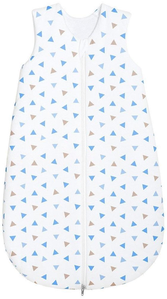 Odenwälder Jersey-Schlafsack Basic Dreiecke blau 90 Bild 1