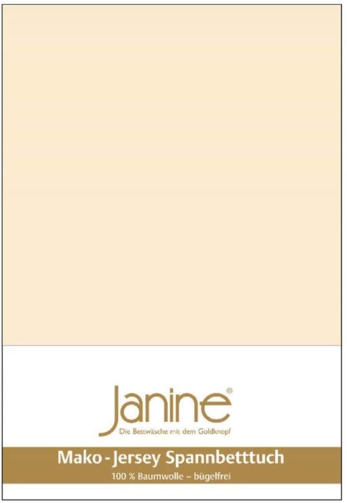 Janine Spannbetttuch 5007 Mako Jersey 180/200 bis 200/200 cm leinen Fb. 27 Bild 1