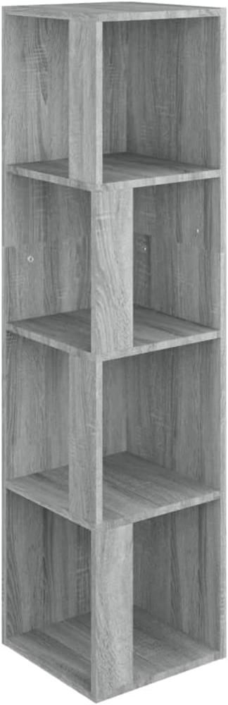 Eckregal Grau Sonoma 33x33x132 cm Holzwerkstoff Bild 1