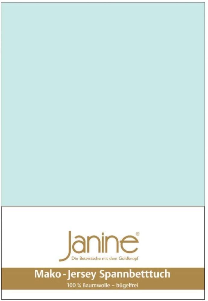 Janine Spannbetttuch 5007 Mako Jersey 180/200 bis 200/200 cm morgennebel Fb. 22 Bild 1