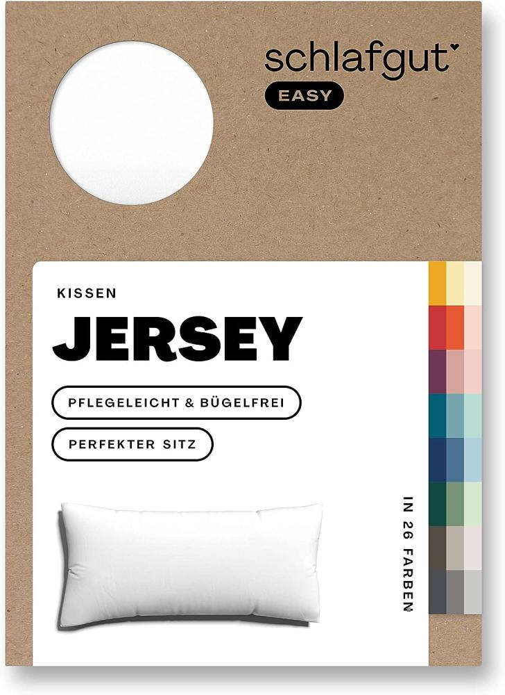 Schlafgut Kissenbezug EASY Jersey | Kissenbezug einzeln 40x80 cm | full-white Bild 1