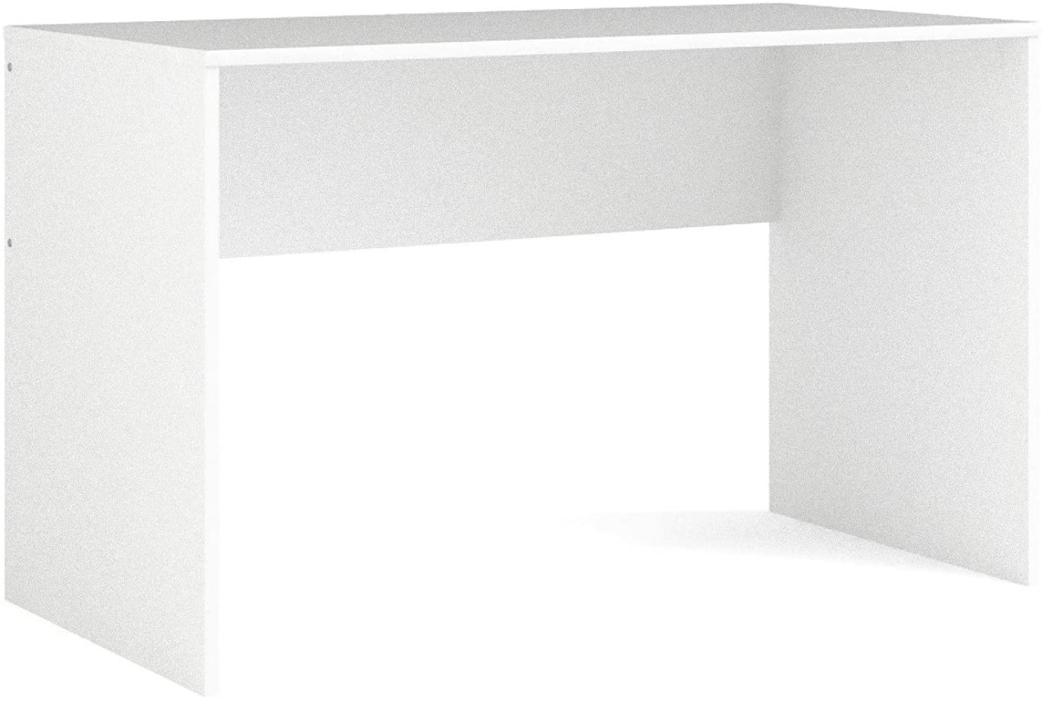Plus Schreibtisch 120 cm weiß Tisch Arbeitstisch Büro Bürotisch Computertisch Bild 1