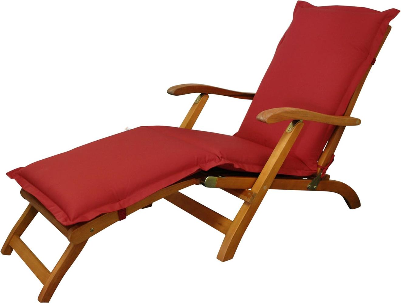 indoba - Polsterauflage Deck Chair Serie Premium - extra dick - Rot Bild 1