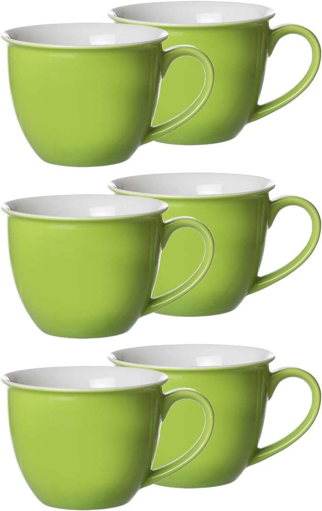 Ritzenhoff & Breker DOPPIO Milchkaffeetasse 350 ml grün 6er Set Bild 1