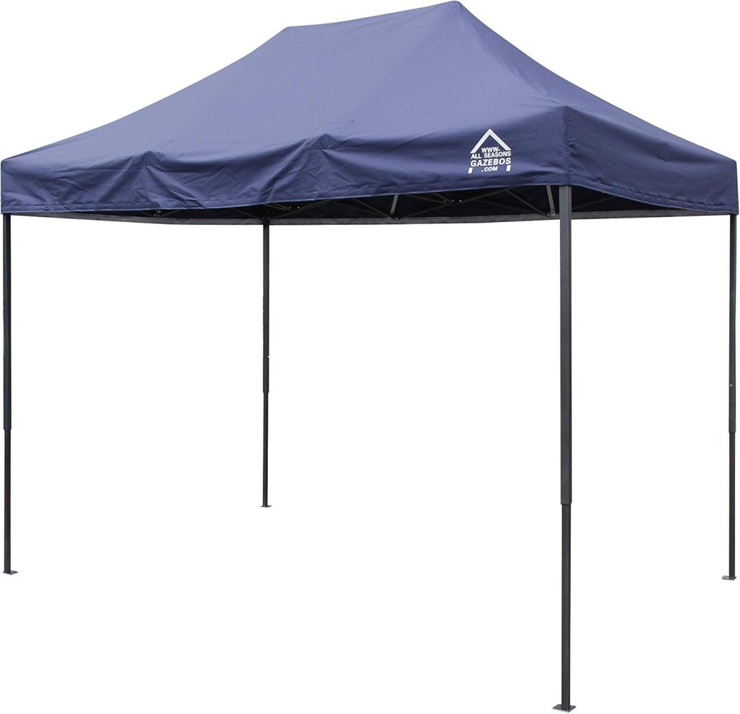 All Seasons Gazebos 3x2m vollständig wasserdichtes Faltpavillon - Marineblau Bild 1