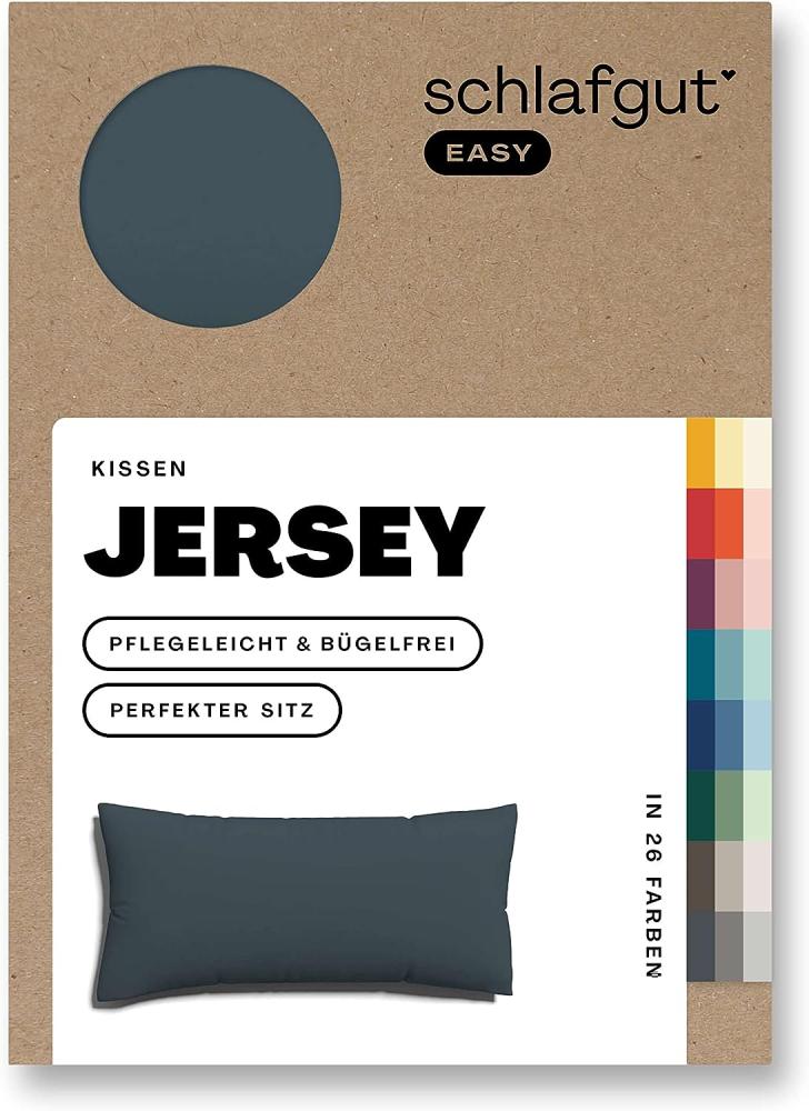 Schlafgut Kissenbezug EASY Jersey | Kissenbezug einzeln 40x80 cm | grey-deep Bild 1