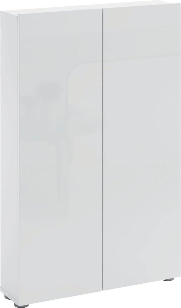 Schuhschrank >SPAZIO< (BxHxT: 73,4x115x18,6 cm) in weiß - 73,4x115x18,6 (BxHxT) Bild 1