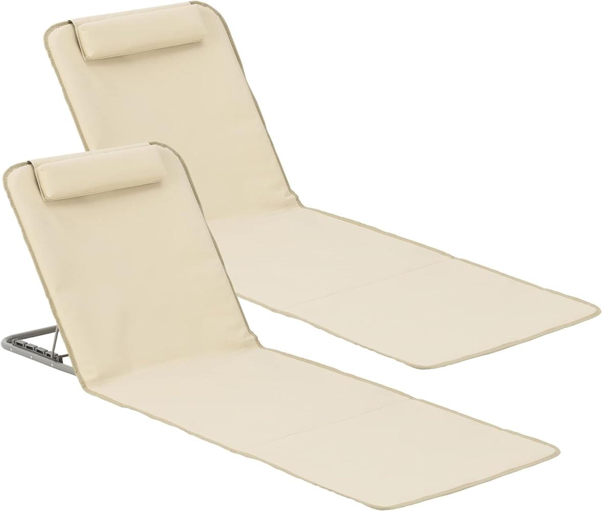 Strandmatte Donostia 2er Set 143x48cm Beige [en. casa] Bild 1