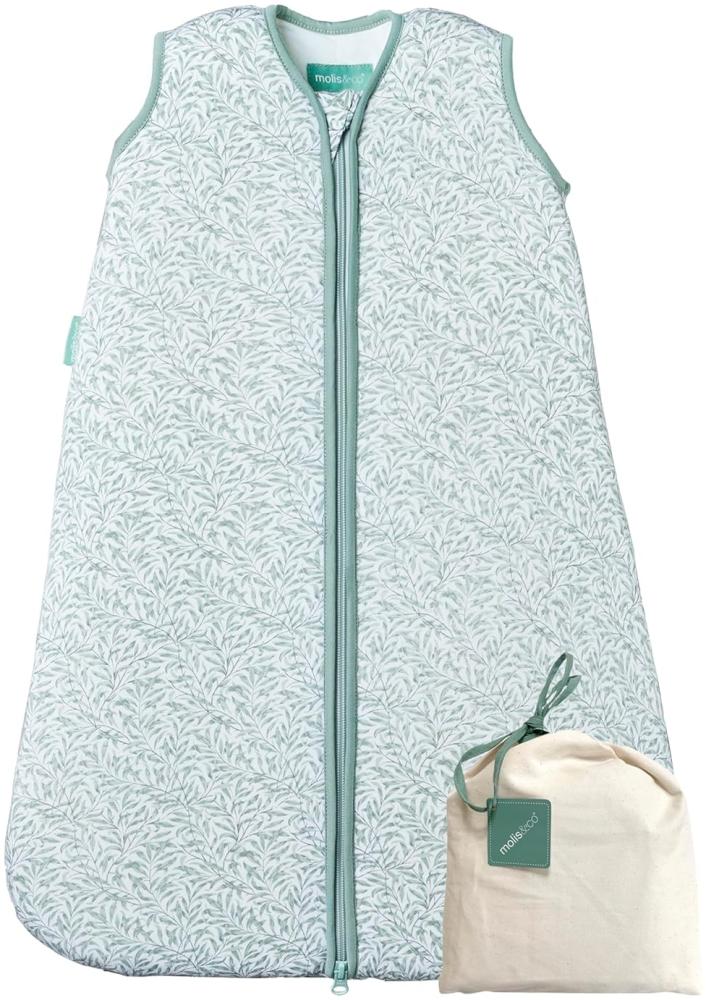 molis&co - Baby Schlafsack ärmellos - Ideal für Frühling und Herbst - Babyschlafsack 1 tog ohne Ärmel - Leicht gepolstert - 100% Baumwolle (Oeko-TEX 100), Premium Qualität - INES II (85 cm) Bild 1