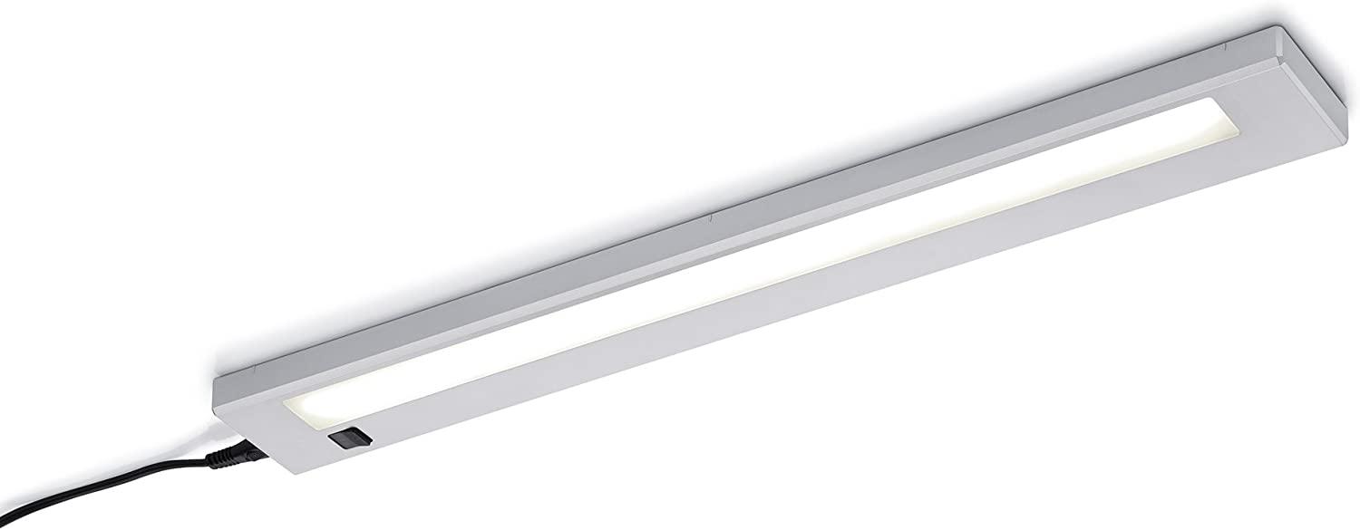 LED Unterbauleuchte ALINO Grau flach mit Schalter & 230V Direktanschluss, 55cm Bild 1