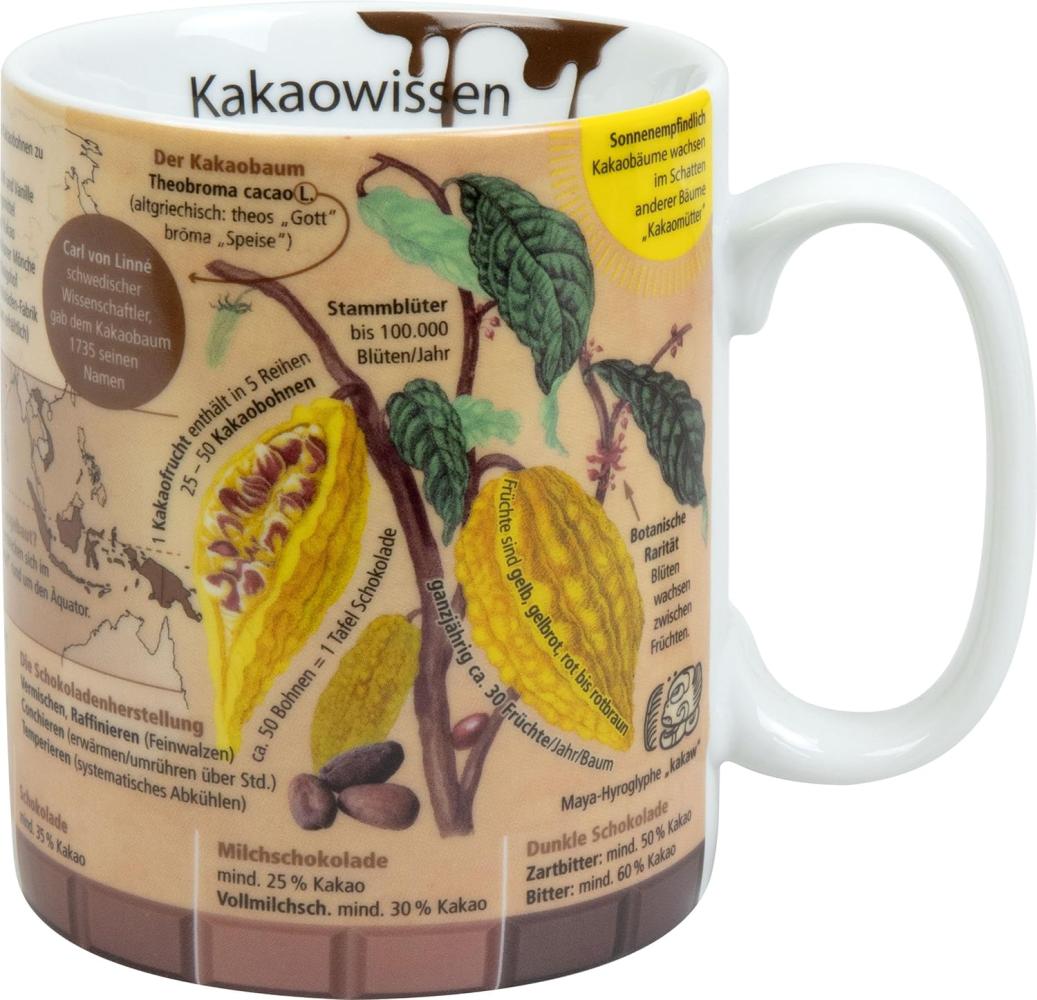 Könitz Becher Wissensbecher Kakao, Tasse, Kaffeetasse, Porzellan, 460 ml, 11 1 330 2750 Bild 1