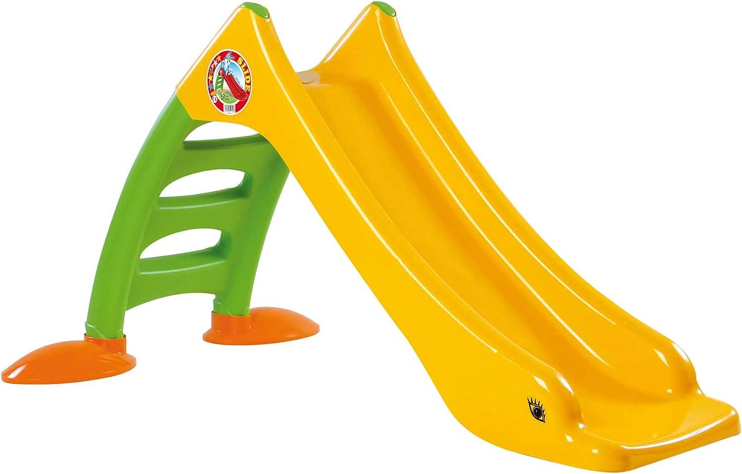 Dohany 2in1 Kinderrutsche Wasserrutsche freistehend Rutschbahn Rutschlänge 120 cm (gelb/grün) Bild 1