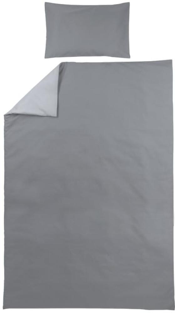 Meyco Uni Bettbezug Grey / Light Grey 140 x 200 / 220 cm Grau Bild 1