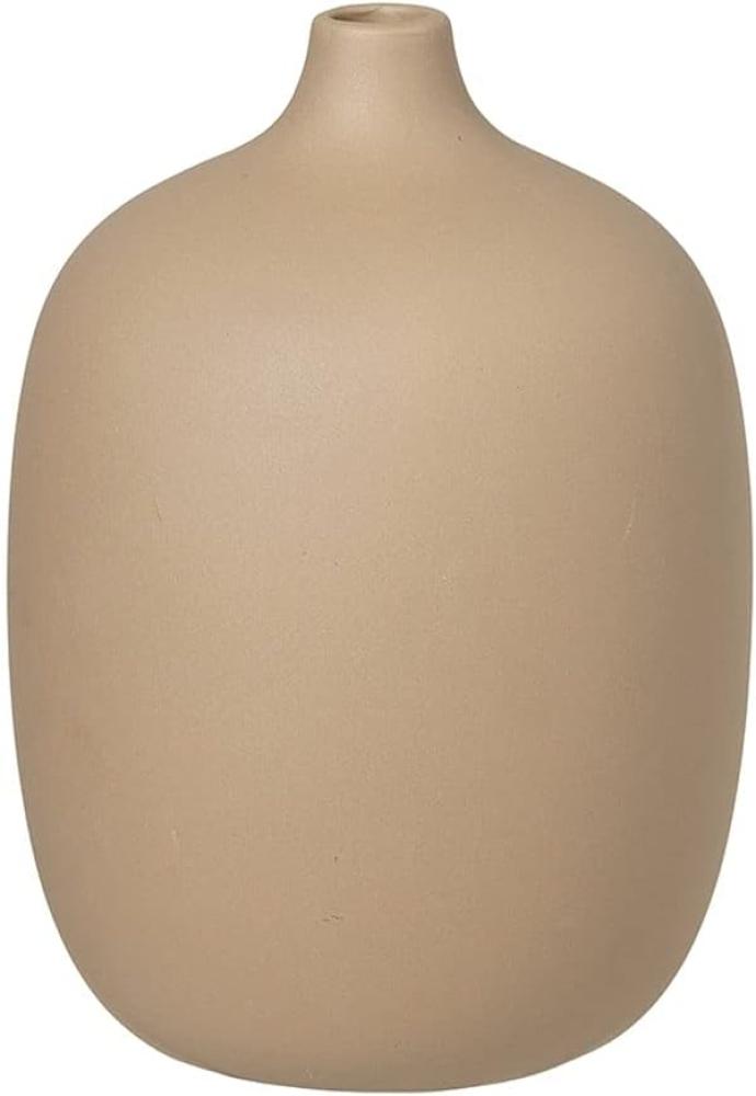 Blomus Vase Ceola, Dekovase, Blumenvase, Keramik, Nomad, H 18,5 cm, D 13,5 cm, 66174 Bild 1