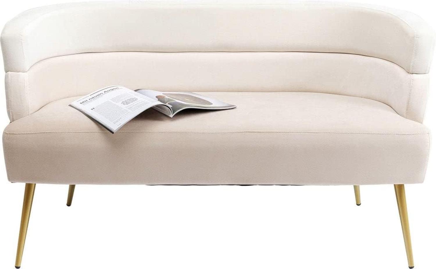 Kare Sandwich 2-Sitzer Creme 125cm Sofa, 64x125x64cm Bild 1