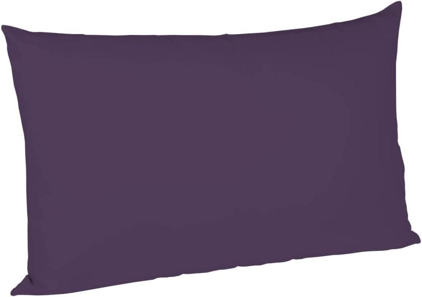 Fleuresse Mako-Satin-Kissenbezug uni colours lavendel 6062 50 x 70 cm Bild 1