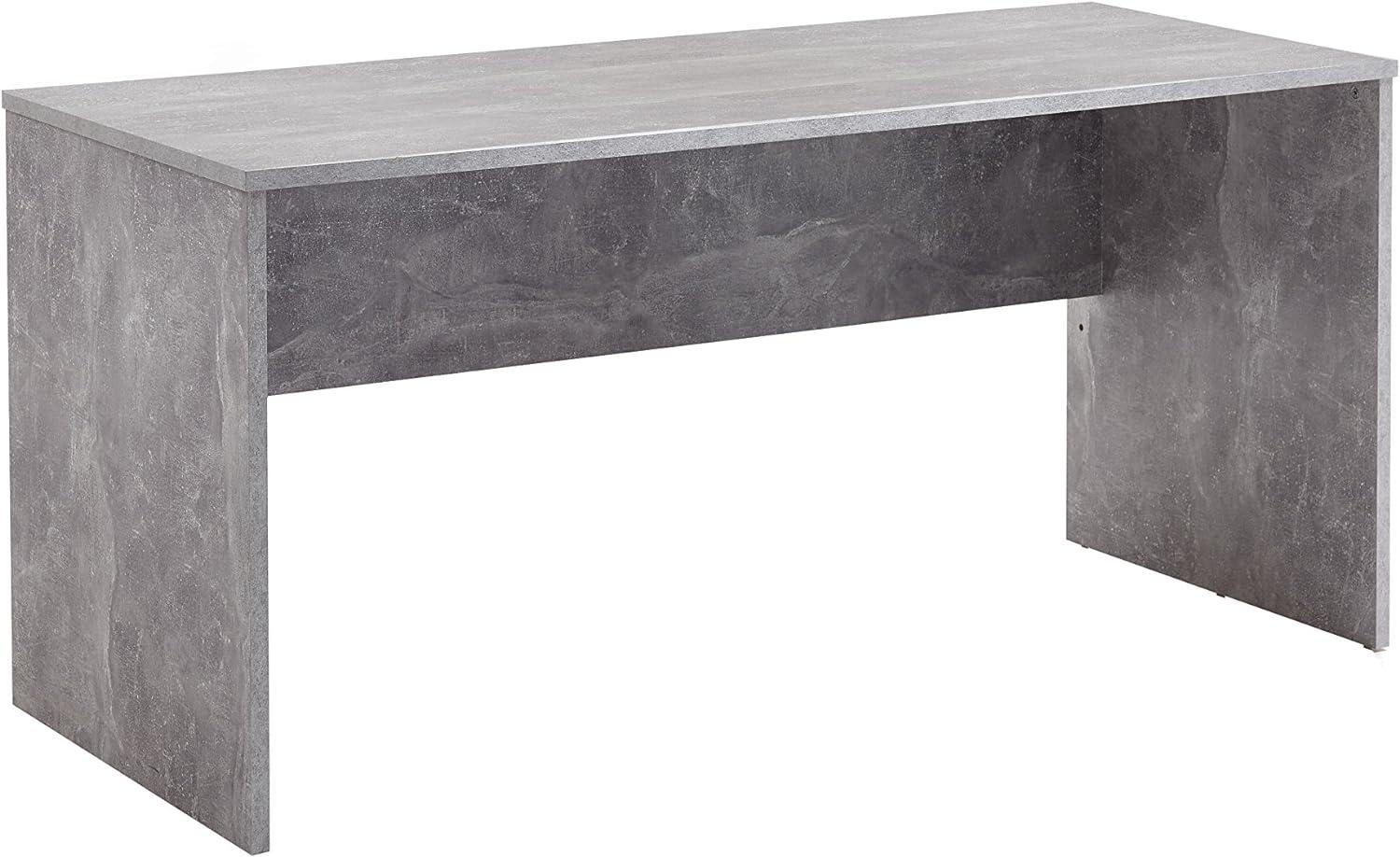 FMD Möbel, 3002-001 Brick 1 Schreibtisch, holz / beton, maße 160. 0 x 68. 0 x 75. 5 cm Bild 1