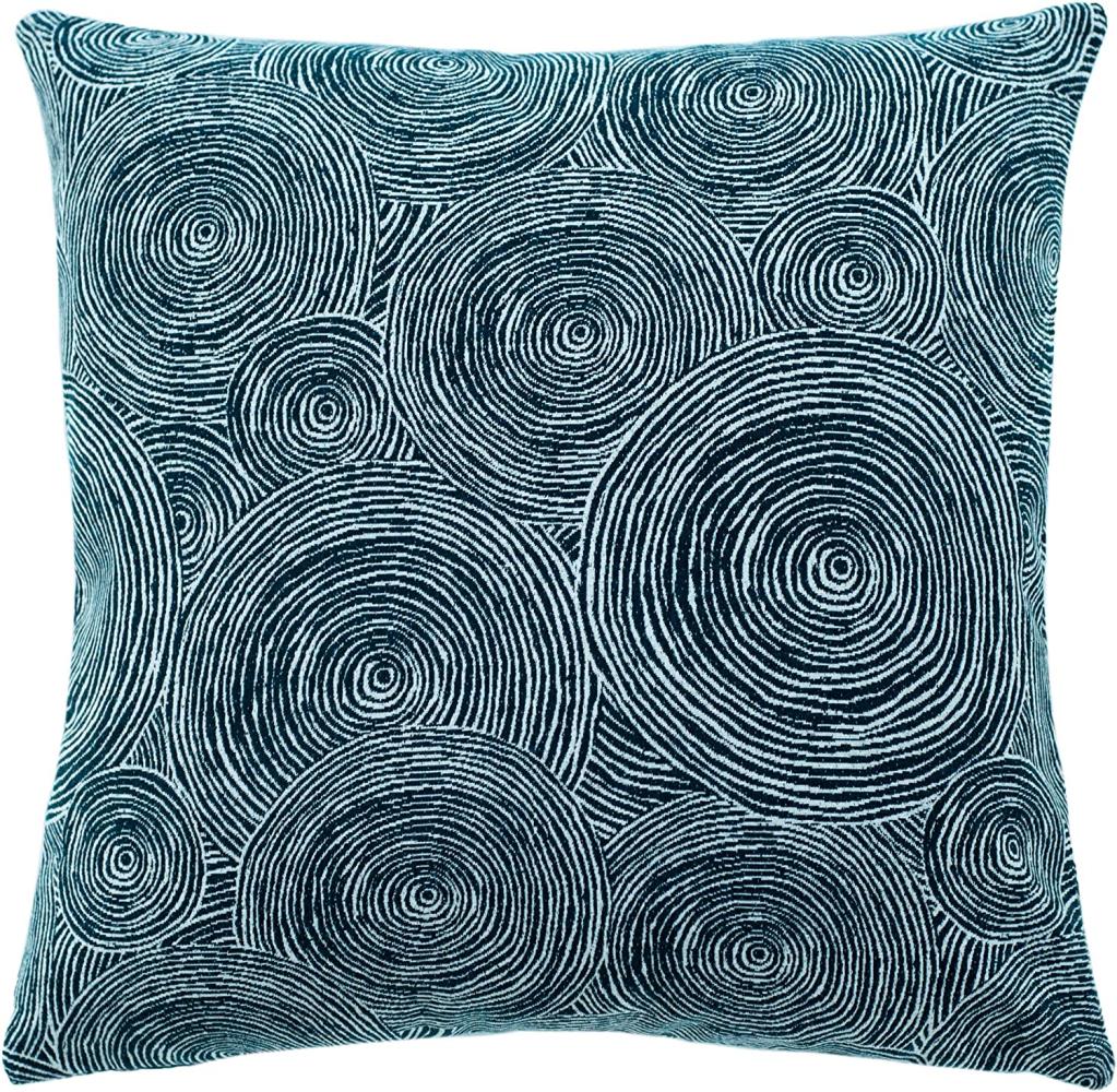 Homing Kissenhülle Cape Town Kreise 45x45cm blau Kissen Bezug Deko Geometrisch Bild 1