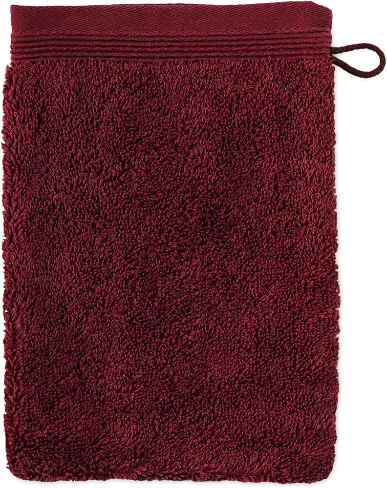 möve Superwuschel Waschhandschuh 20 x 15 cm aus 100% Baumwolle, burgundy Bild 1