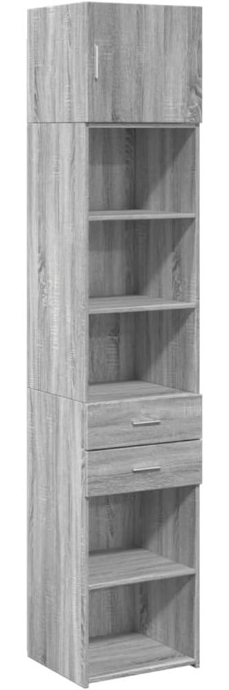 Hochschrank Schmal Grau Sonoma 45x42,5x225 cm Holzwerkstoff 3281299 Bild 1