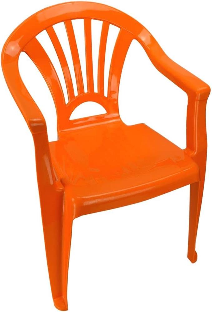 Kinderstuhl Gartenstuhl Stuhl für Kinder in blau, grün, orange oder pink Garten orange Bild 1
