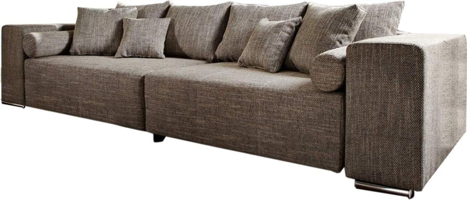 Couch Marbeya Hellgrau 290x110 cm mit Schlaffunktion Big-Sofa Bild 1