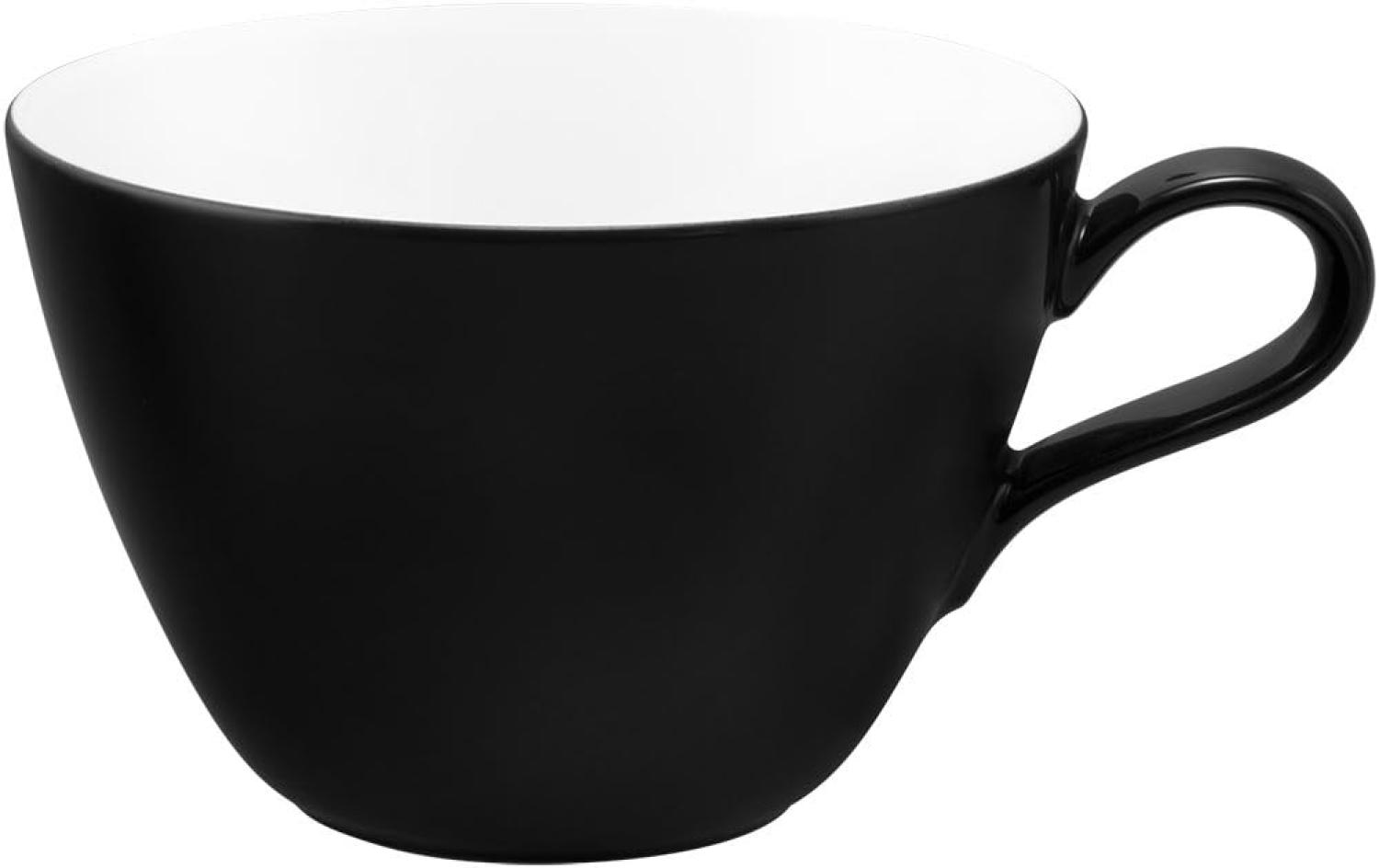 Milchkaffee-Obertasse 0,37 l Life Fashion Glamorous Black Seltmann Weiden Milchkaffeetasse - Mikrowelle geeignet, Spülmaschinenfest Bild 1