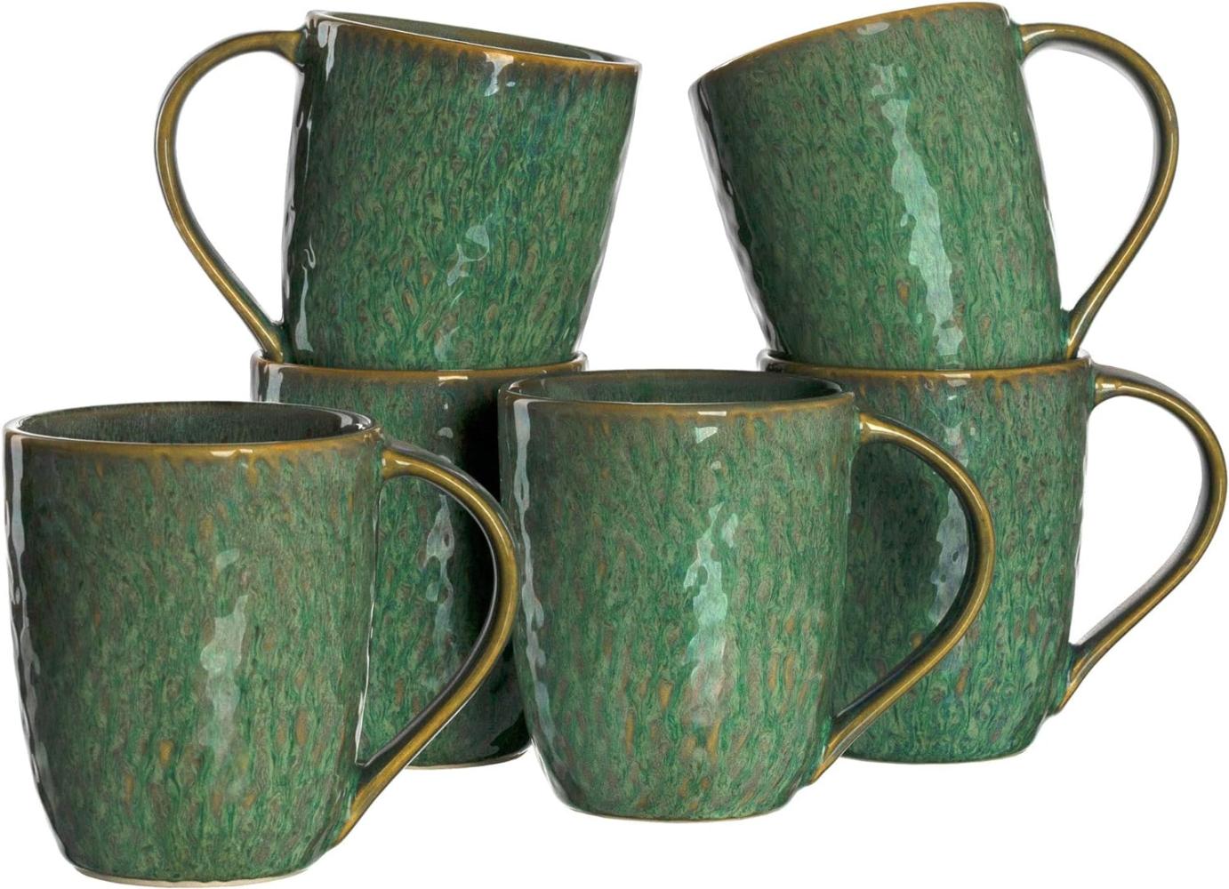 Leonardo MATERA Keramikbecher 430 ml grün 6er Set Bild 1