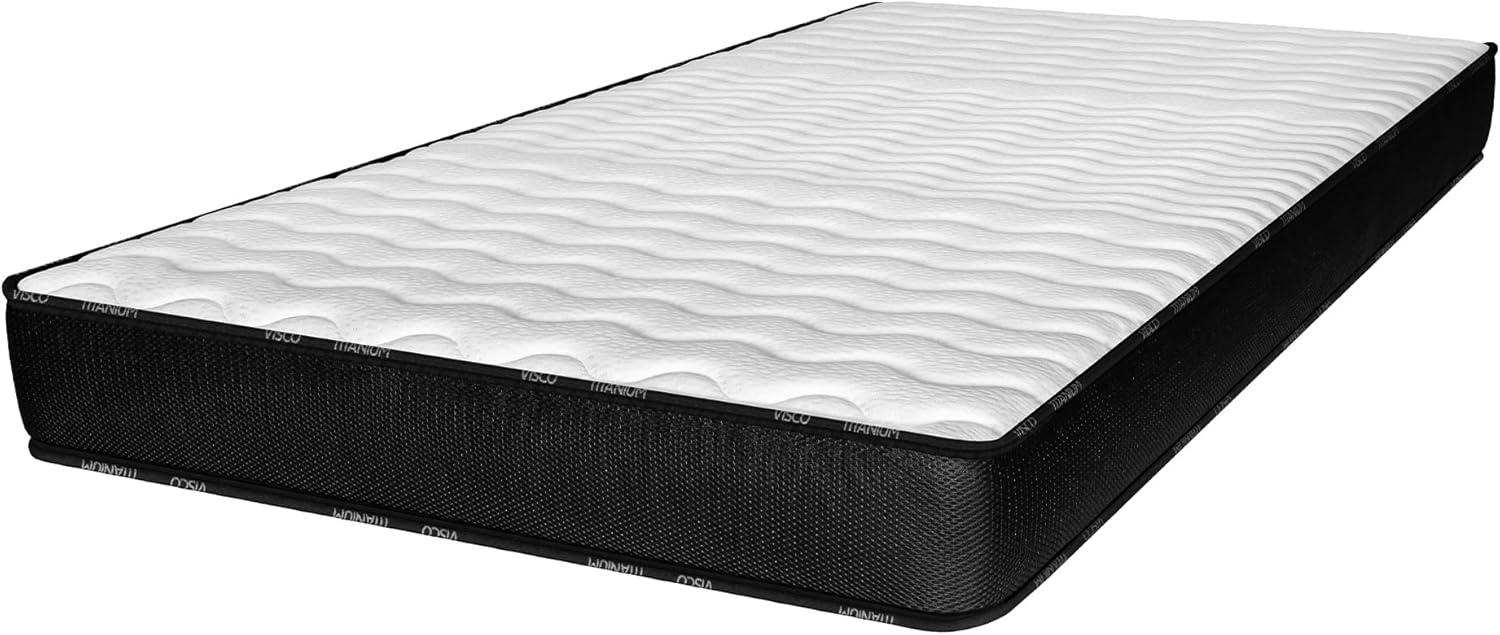 Naturalex | Titanium | Matratze 90x200 cm | Memory Foam Multi Density Blue Latex-Technologie | Ergonomische 7 Zonen | High Resilience Komfort | Flexibel + Extra Langlebig | 30 cm Voller Komfort Bild 1