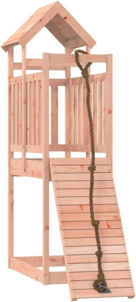 Spielturm mit Kletterwand Massivholz Douglasie Bild 1