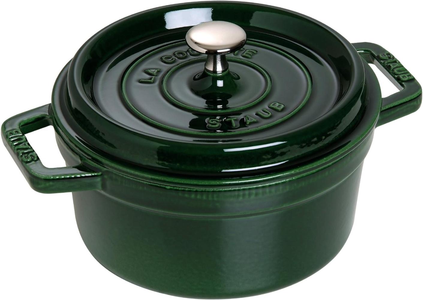 Staub la Cocotte 1,7 l grüner Gusseisentopf mit Deckel Bild 1