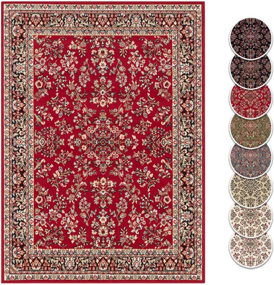 Kurzflor Orient Teppich Zabul - 160x220x0,8cm - rot Bild 1