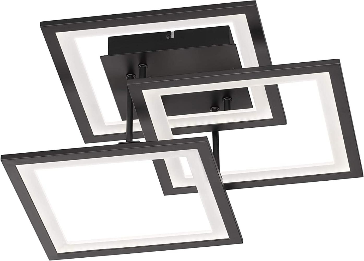 LED Deckenleuchte, schwarz, 3 Stufen Dimmer, L 50 cm Bild 1