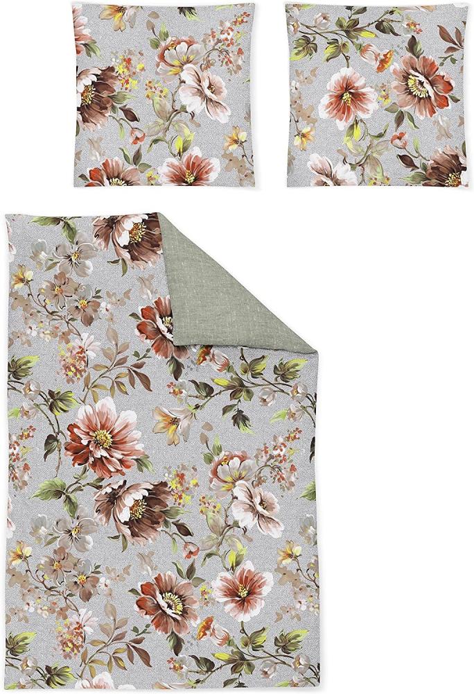 Irisette Flausch-Cotton Bettwäsche Set Zobel 8854 multi 155 x 220 cm + 1 x Kissenbezug 80 x 80 cm Bild 1