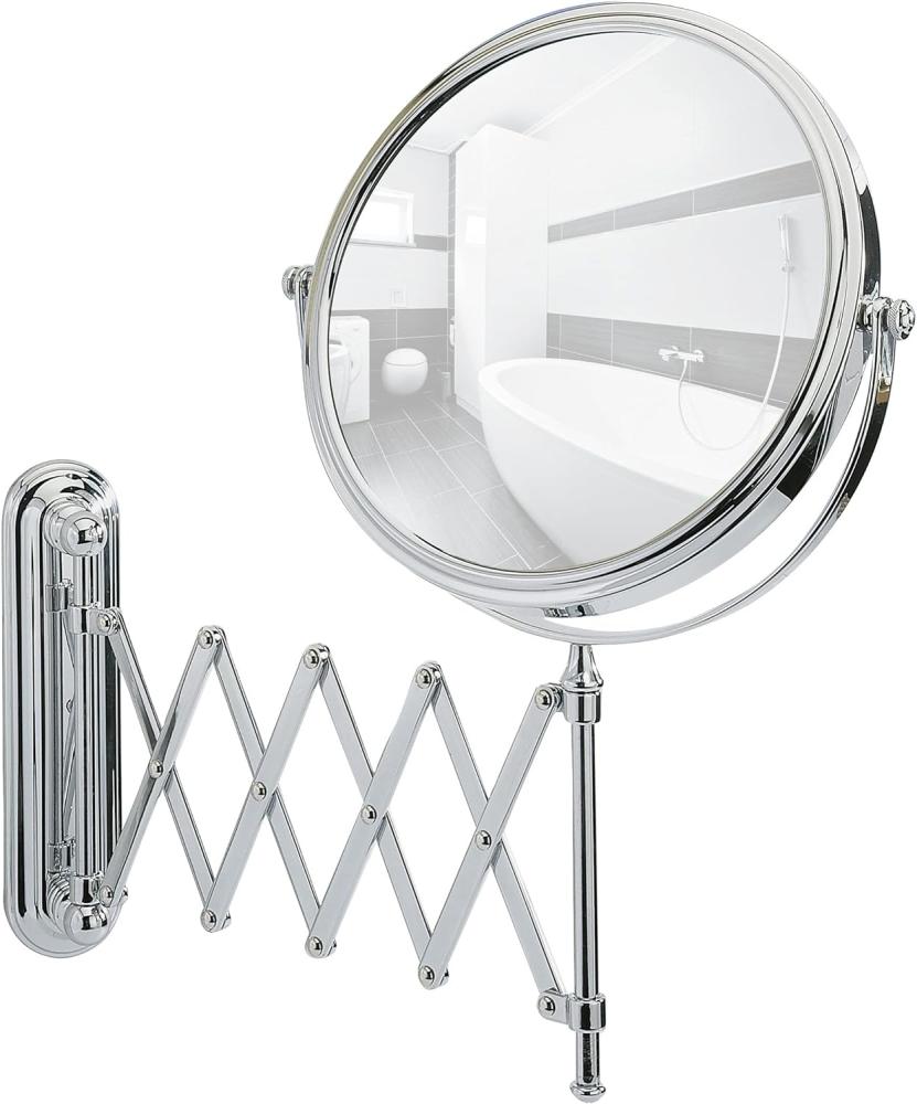 WENKO Kosmetikspiegel Deluxe Teleskop, Wandspiegel, 5-fach Vergrößerung Bild 1