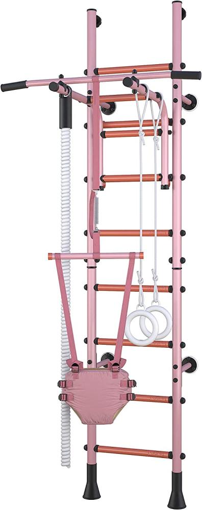 Polini Sport 'Turbo' Klettergerüst und Sprossenwand, Wandmontage, rosa Bild 1