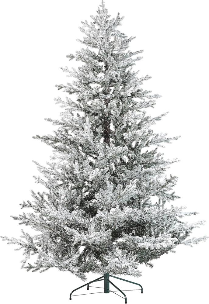 Künstlicher Weihnachtsbaum schneebedeckt 210 cm weiß BRISCO Bild 1