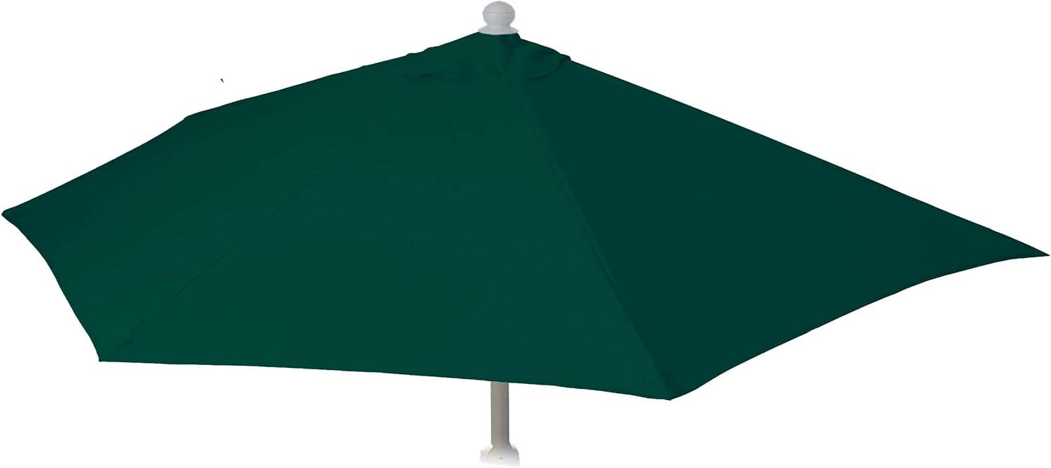 Ersatz-Bezug für Sonnenschirm halbrund Parla, Sonnenschirmbezug Ersatzbezug, 300cm Stoff/Textil UV 50+ 3kg ~ grün Bild 1