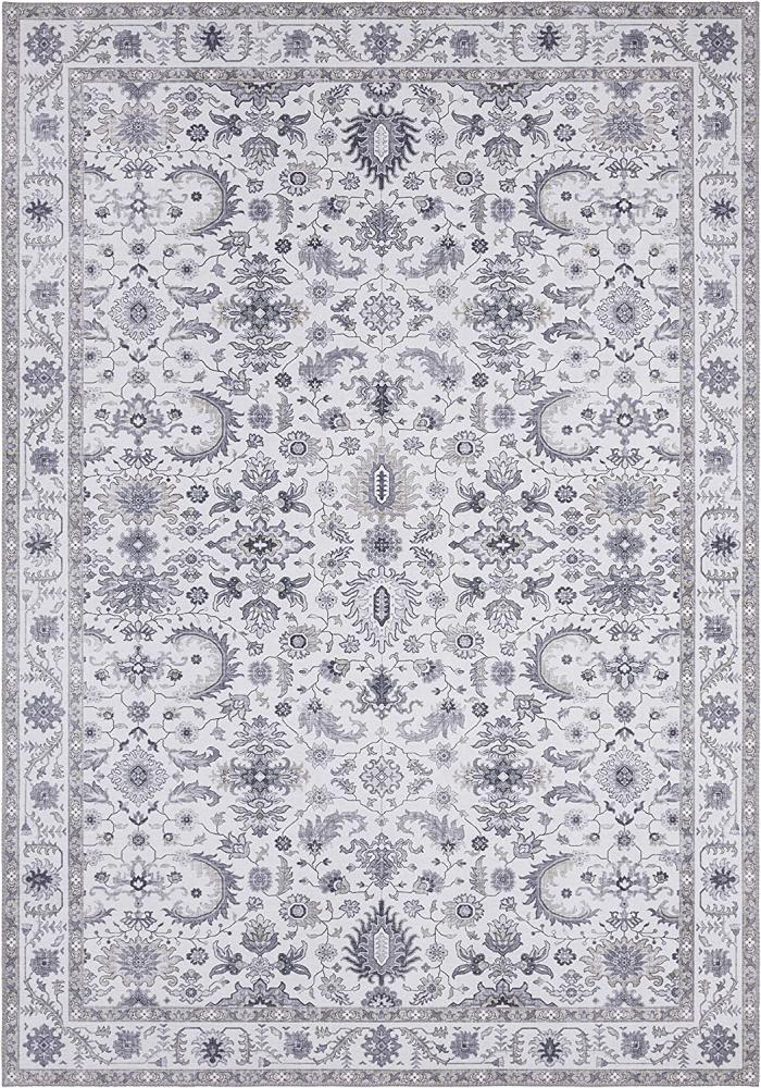 Vintage Teppich Vivana Platingrau - 80x150x0,5cm Bild 1